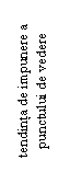 Text Box: tendinta de impunere a punctului de vedere