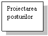 Text Box: Proiectarea
posturilor
