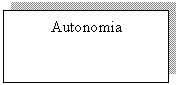 Text Box: Autonomia