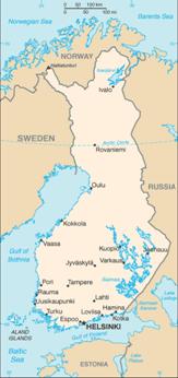 Map of Finland