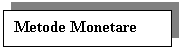 Text Box: Metode Monetare 