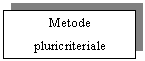 Text Box: Metode pluricriteriale