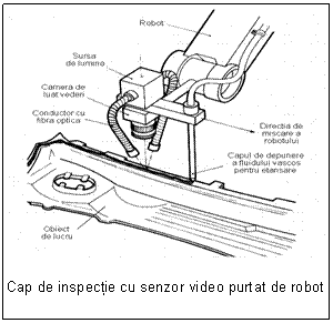 Text Box:  

Cap de inspectie cu senzor video purtat de robot
