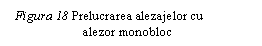 Text Box:  Figura 18 Prelucrarea alezajelor cu 	       alezor monobloc