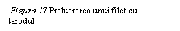 Text Box:  Figura 17 Prelucrarea unui filet cu 	       tarodul