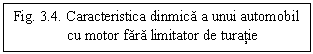 Text Box: Fig. 3.4. Caracteristica dinmica a unui automobil cu motor fara limitator de turatie