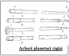 Text Box:  
Arbori planetari rigizi
