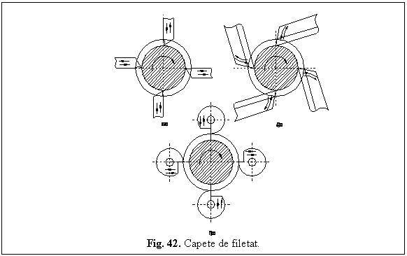 Text Box: 
Fig. 42. Capete de filetat.
