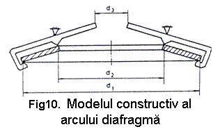 Text Box: 
Fig10. Modelul constructiv al arcului diafragma
