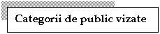 Text Box: Categorii de public vizate