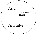 Oval: Sfera 
Sectorul
	tertiar


Serviciilor
