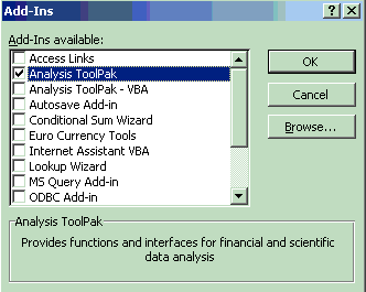 Figure 1-6: The Add-Ins dialog box