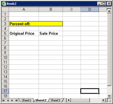 Figure 3-5: Start with this worksheet data.