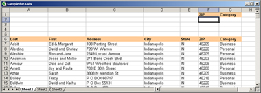 Figure 6-10: Before using Advanced Filter, you must set up a criteria range.