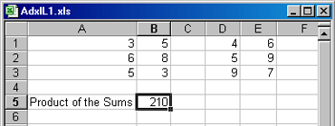 Figure 1-8: Two arrays of the same dimension.