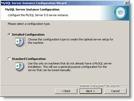 Choose Detailed Configuration